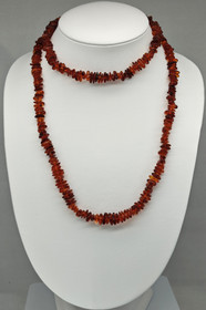 Vintage Itä-meren Meripihka erittäin pitkät helmet 112 cm