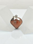 Quartz heart pendant