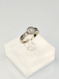 Vintage diamond white gold ring  