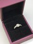 Vintage diamond white gold ring  