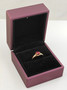 Vintage ruby (synt.) gold ring 