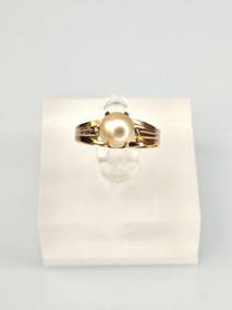 Vintage Pearl gold ring 