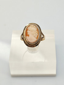 Vintage camée gold ring 