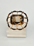 Vintage gold quartz brooch