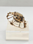 Vintage gold quartz brooch