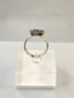Vintage silver ring with topaz gemstones (size:18mm 56-57 EU)