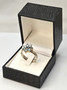 Vintage silver ring with topaz gemstones (size:18mm 56-57 EU)