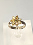 Vintage silver ring with citrine gemstones (size:18mm 56-57 EU)