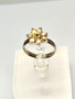 Vintage silver ring with citrine gemstones (size:18mm 56-57 EU)
