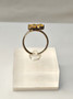 Vintage silver ring with citrine gemstones (size:18mm 56-57 EU)
