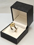 Vintage silver ring with citrine gemstones (size:18mm 56-57 EU)