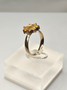 Vintage silver ring with citrine gemstones (size:18mm 56-57 EU)