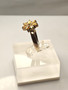 Vintage silver ring with citrine gemstones (size:18mm 56-57 EU)