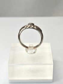 Vintage silver ring with topaz gemstone (size:18mm 56-57 EU)