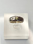Vintage silver ring with peridot gemstone (size:16,5mm 52 EU)