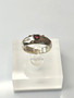 Vintage silver ring with garnet gemstone (size:17-17,5mm 53-55 EU)