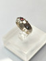 Vintage silver ring with garnet gemstone (size:17-17,5mm 53-55 EU)
