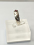 Vintage silver ring with garnet gemstone (size:17-17,5mm 53-55 EU)