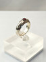 Vintage silver ring with garnet gemstone (size:17-17,5mm 53-55 EU)