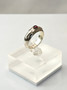 Vintage silver ring with garnet gemstone (size:18,5mm 58 EU)