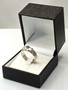 Vintage silver ring with garnet gemstone (size:17-17,5mm 53-55 EU)
