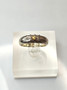 Vintage silver ring with citrine gemstone (size:18mm 56-57 EU)