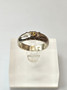 Vintage silver ring with citrine gemstone (size:16,5mm 52 EU)