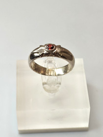 Vintage silver ring with tourmaline (size:18mm 56-57 EU)