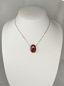 Vintage silver chain with stone