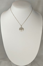 Vintage silver pendant with chain