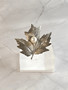 Vintage silver brooch with pearl