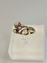 Vintage adjustable silver ring with stones