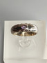 Vintage silver ring with amethyst gemstone (size:16mm 50 EU)