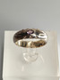 Vintage silver ring with amethyst gemstone (size:16mm 50 EU)