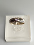 Vintage silver ring with amethyst gemstone (size:17mm 53 EU)