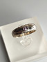 Vintage silver ring with amethyst gemstone (size:16mm 50 EU)