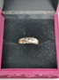 Vintage silver ring with amethyst gemstone (size:16mm 50 EU)