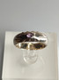 Vintage silver ring with amethyst gemstone (size:17mm 53 EU)