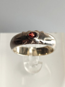 Vintage silver ring with tourmaline (size:16,5mm 52 EU)