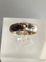 Vintage silver ring with citrine gemstone (size:18mm 56-57 EU)