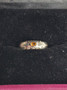 Vintage silver ring with citrine gemstone (size:18mm 56-57 EU)