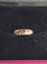 Vintage silver ring with citrine gemstone (size:16,5mm 52 EU)