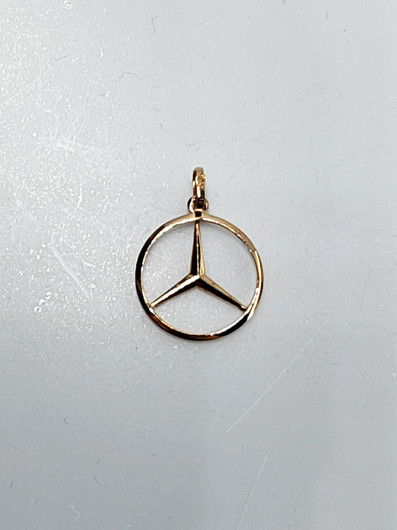 Vintage Mercedes - benz kultainen riipus 