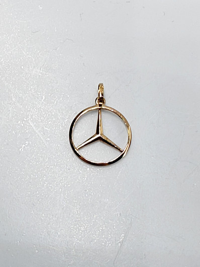 Vintage Mercedes - benz kultainen riipus 
