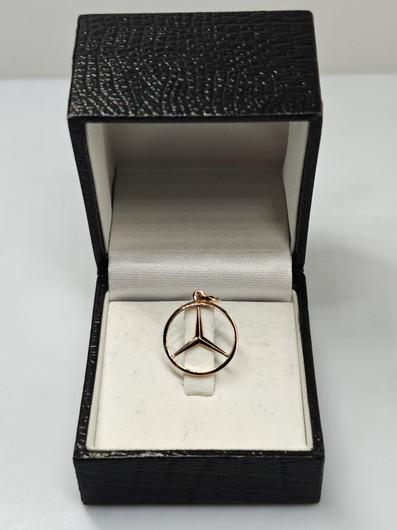 Vintage Mercedes - benz kultainen riipus 