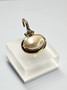 Vintage silver pendant with natural pearl