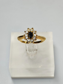 Vintage adjustable ring with stones