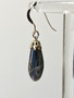 Vintage silver earrings with labradorite