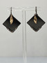 Vintage silver earrings with hematite