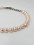 Vintage ankle bracelet with natural pearls